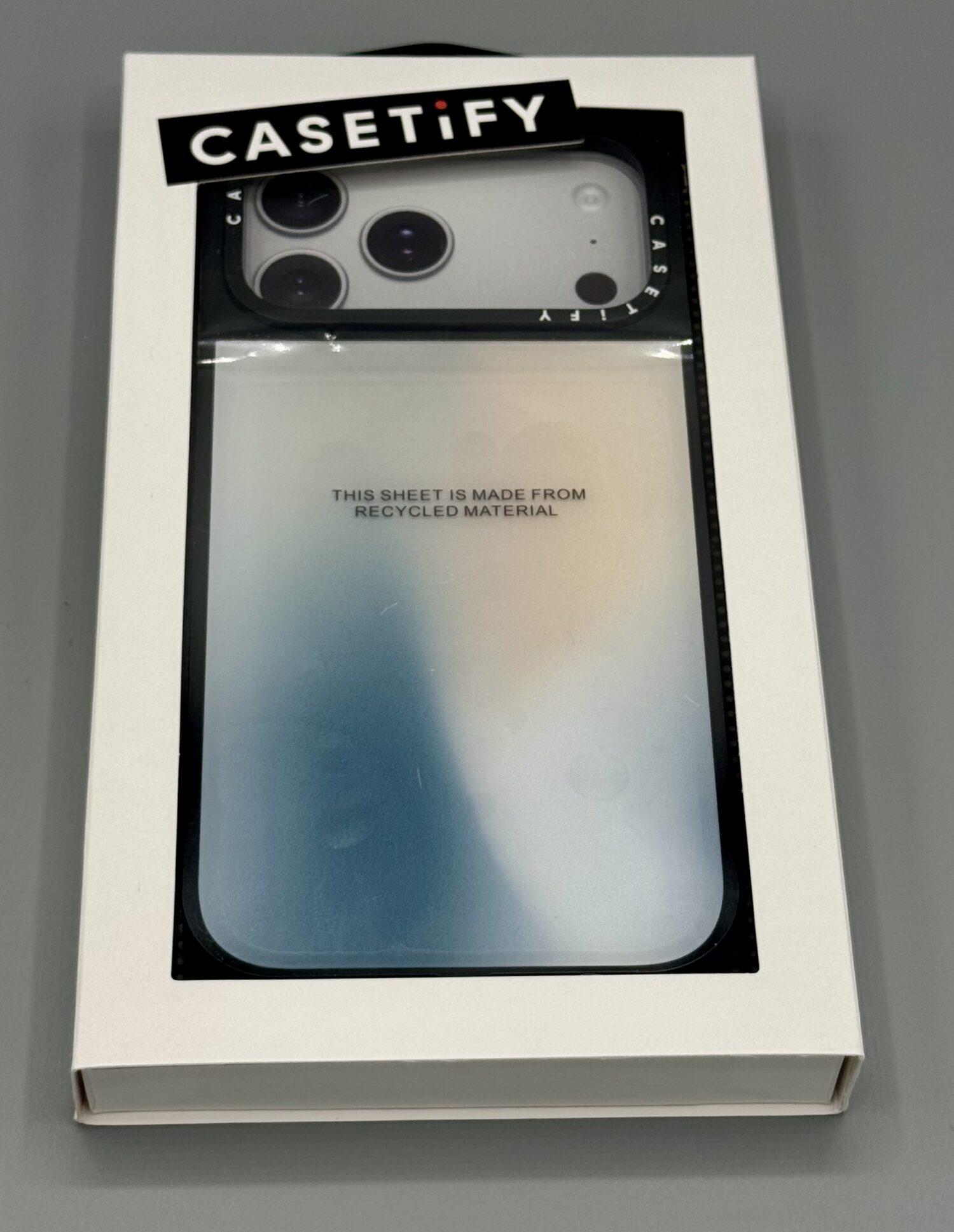 【CASETiFY】グレーズケース(Glaze Case)のパッケージ