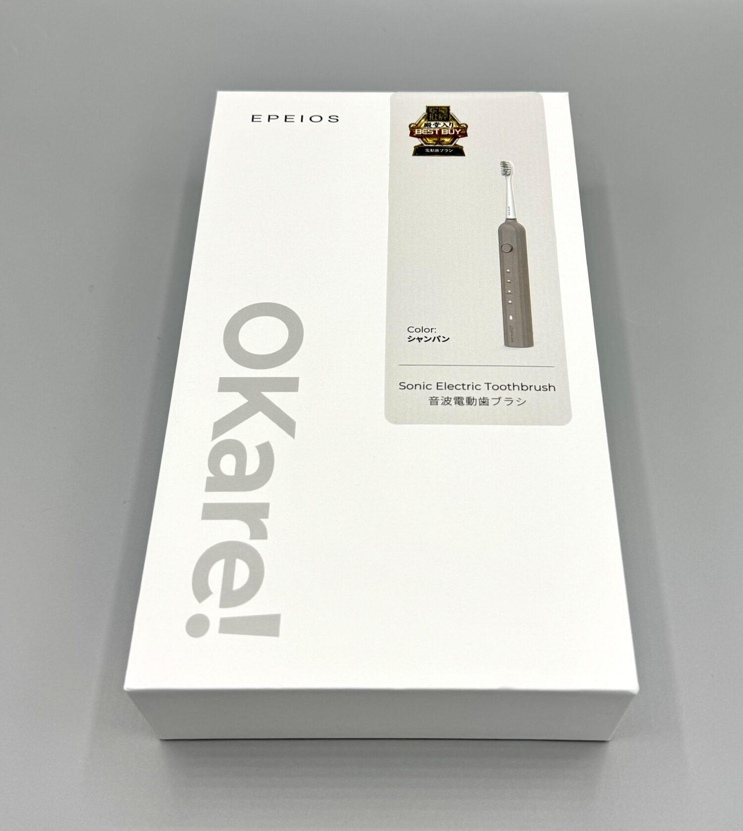 EPEIOS(エペイオス)の音波電動歯ブラシ OKare ET003のパッケージ