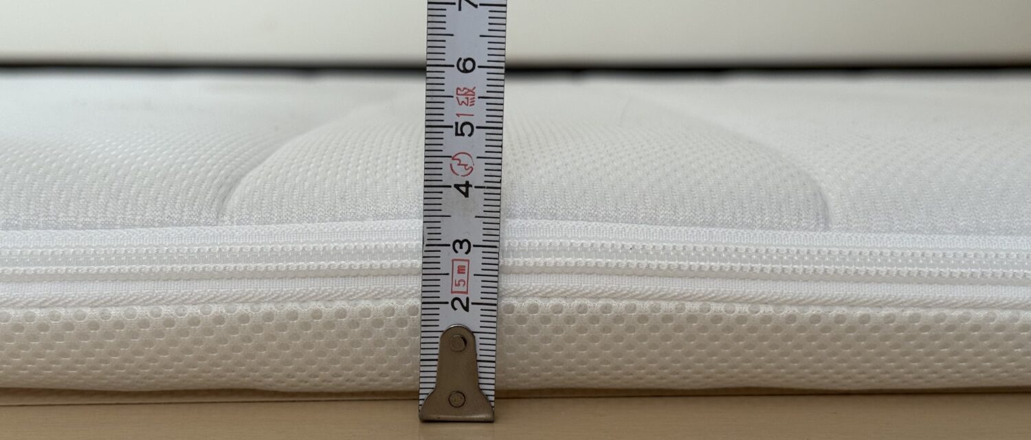 エアウィーヴ スマート 01の厚み