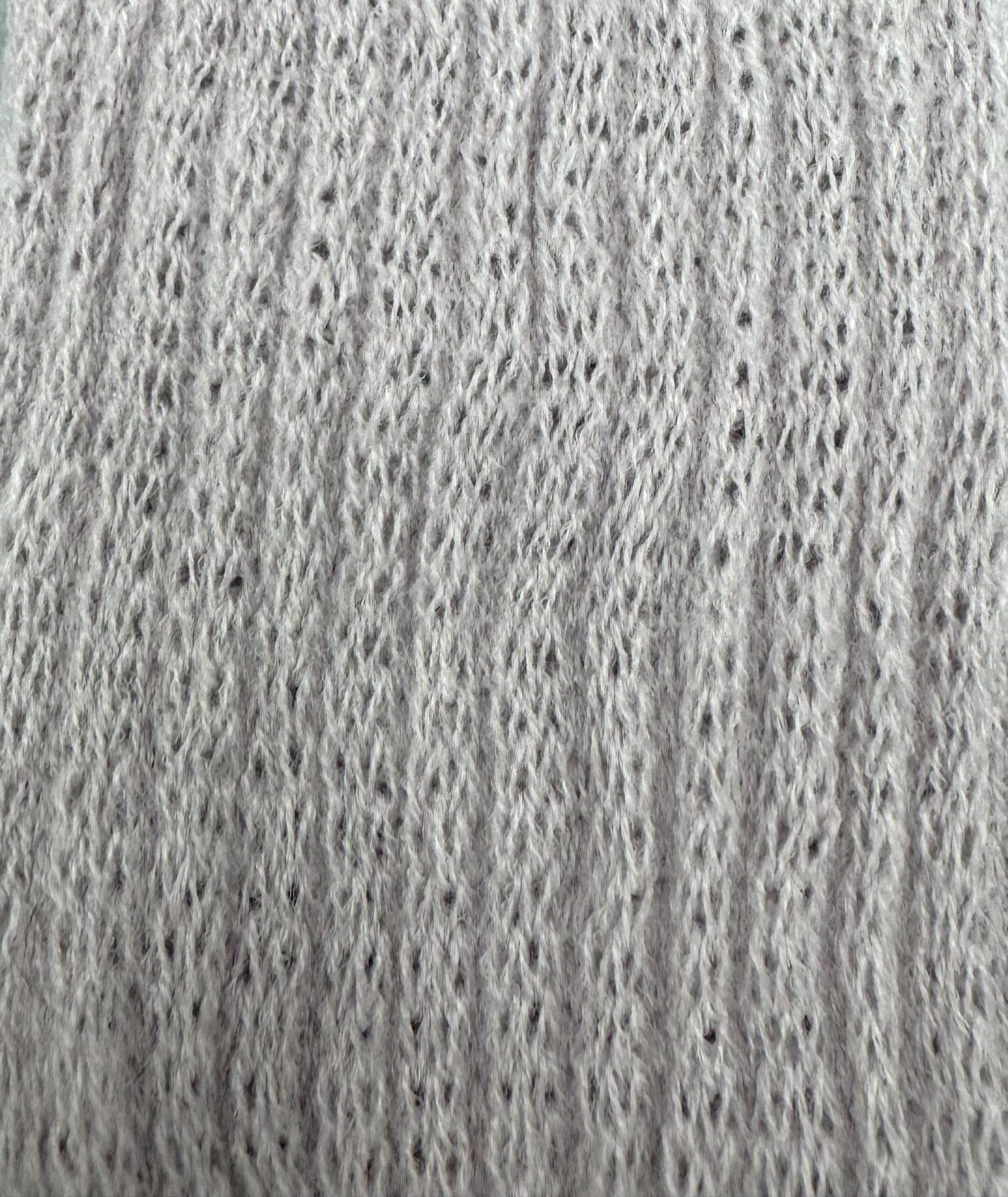 足湯のようなぽかぽかナイトウォーマー トゥレスソックスの編み目