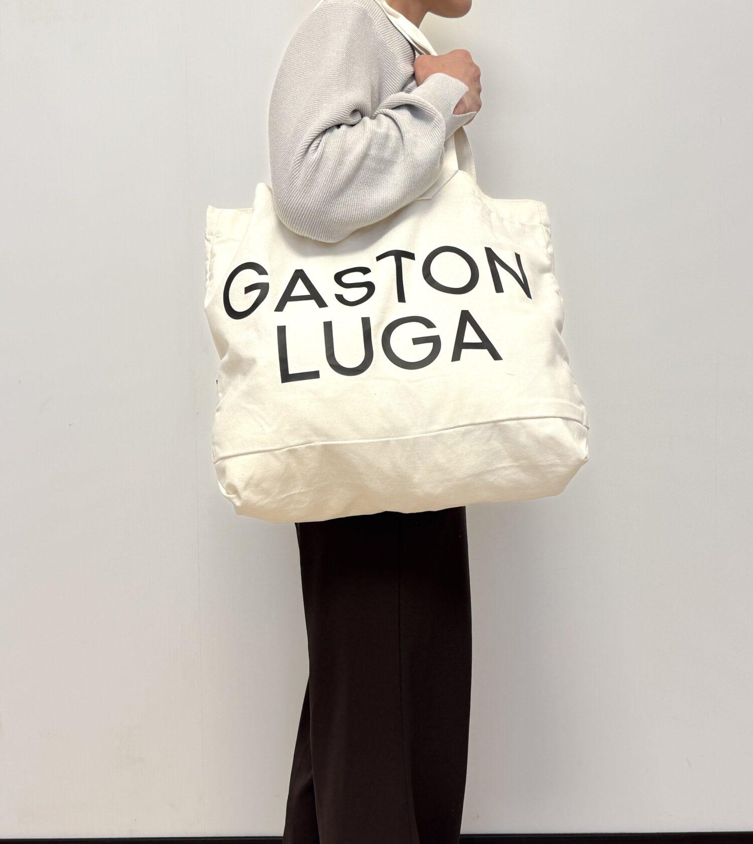 Gaston Luga キャンバストートバッグ 長い持ち手（ショルダー使用）