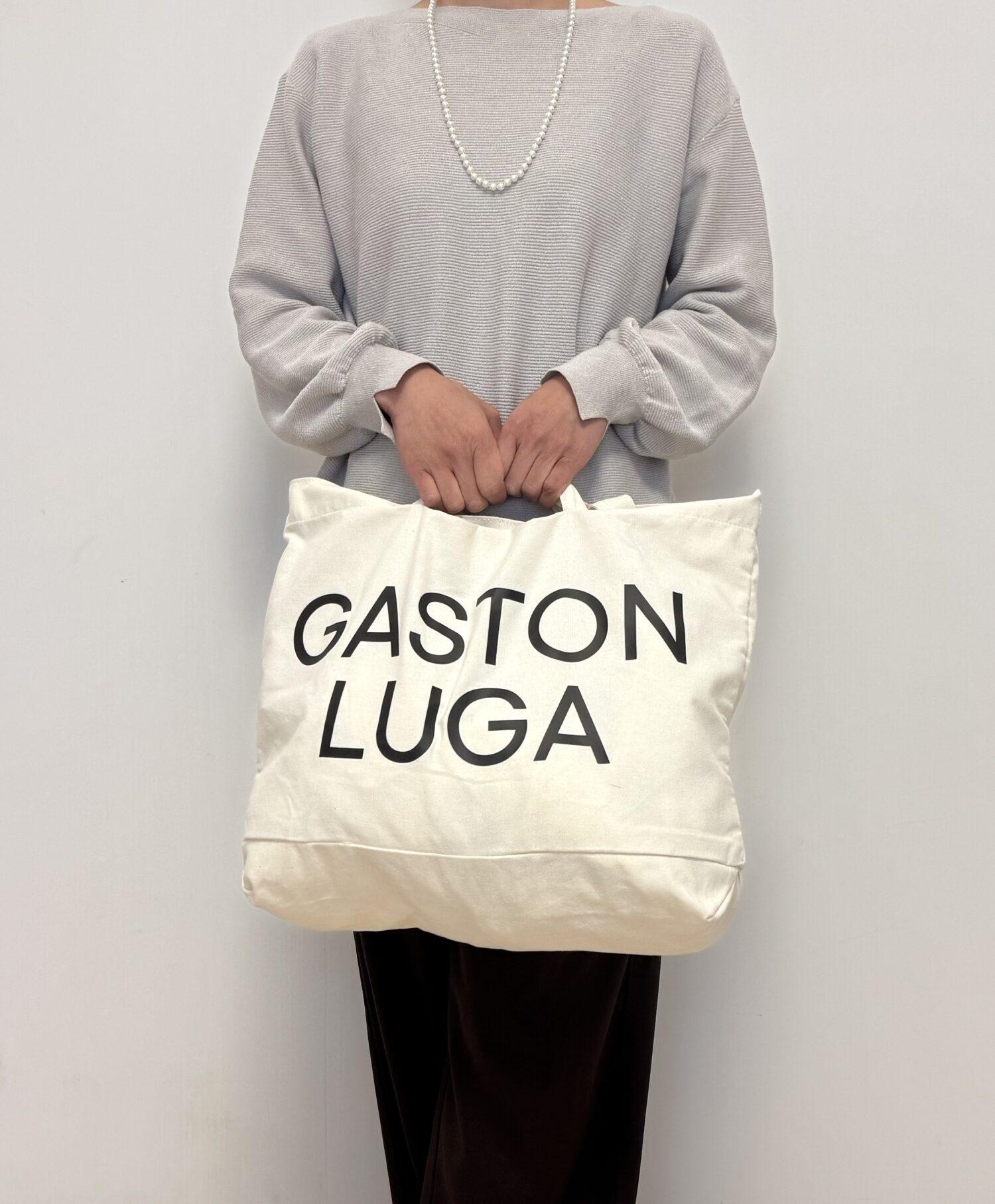 Gaston Luga キャンバストートバッグ 短い持ち手（ハンドバッグ使用）