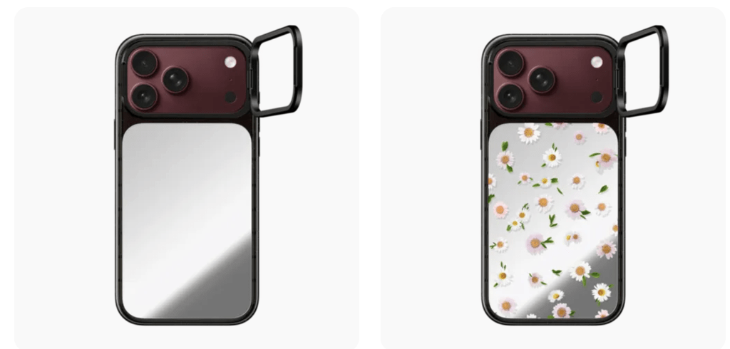 CASETiFYのミラー背面のインパクト リングスタンド ケース2種類