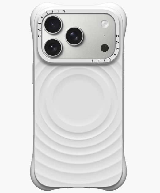 CASETiFY ウェーブ シリコンケース ホワイトの商品画像